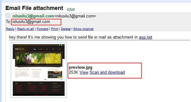 email file attachment